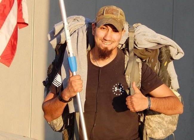 Veteran walks across America for wounded comrades Veteran walks across America for wounded comrades