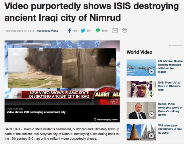ISIS destroying ancient city of Nimrud