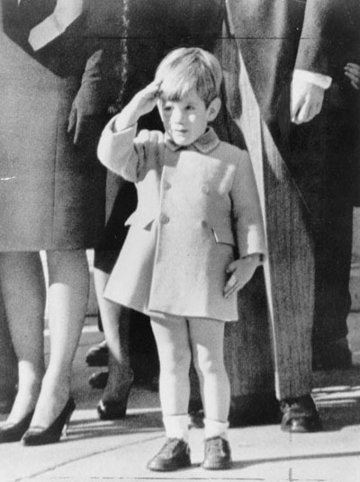 JFK Jr. at his father's funeral