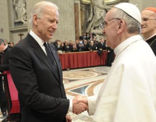Pope welcomes Joe Biden