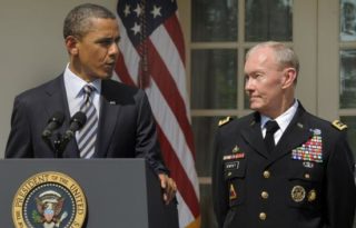 Obama with former JCOS Dempsey