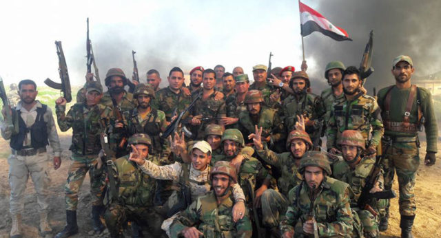 The Syrian army is not fighting in a foreign land as mercenaries - but to save their country