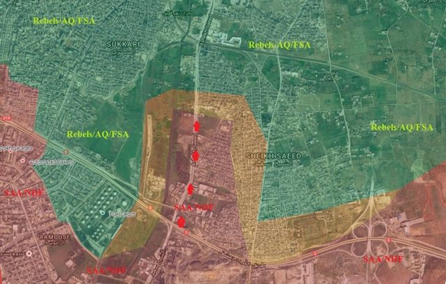 North Aleppo - Detailed maps don't allow for mistakes when the lines have been static for two years like in Deir Ezzor
