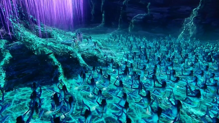 Striking similarity to plasma TV and reality TV plots evolve as the Navi try to do a soul transfer with the power of groupthink (Photo credit: Avatar movie)