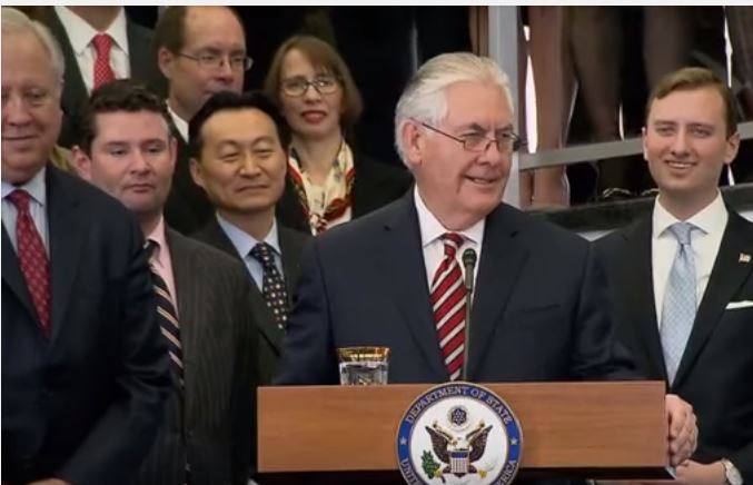 Tillerson addresses Department of State employees