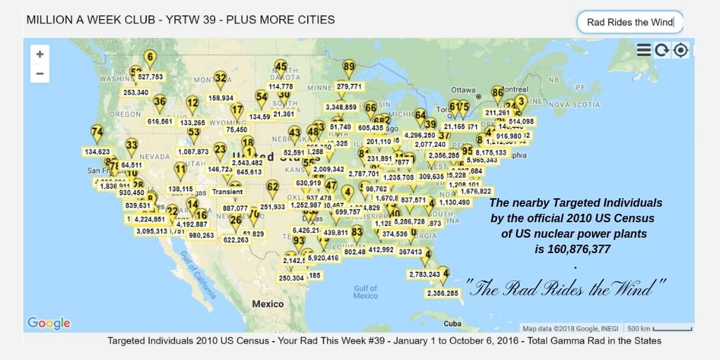 Targeted Individuals 2010 US Census - YRTW 39 - MILLION A WEEK CLUB