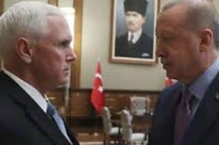 Syria: False Erdogan Cease-Fire and Pence Lies forgetting Christians Killed The Kurdish military Sdf accept truce with Turkey’s withdrawal only. The Us peace-mission pretends a big safe-zone stolen from Rojava by Fabio Giuseppe Carlo Carisio for VT Italy Good news comes from Syria but it’s just another lie. The ext...