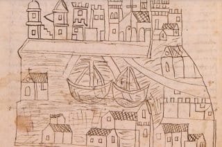 Venice: A Vacation Destination For Hundreds of Years The drawing accompanied one friar’s first-person account of a trip from Venice to Jerusalem and Egypt