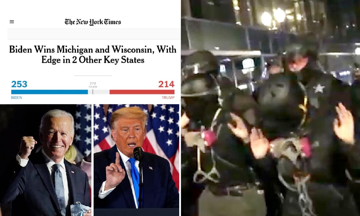 trump biden race