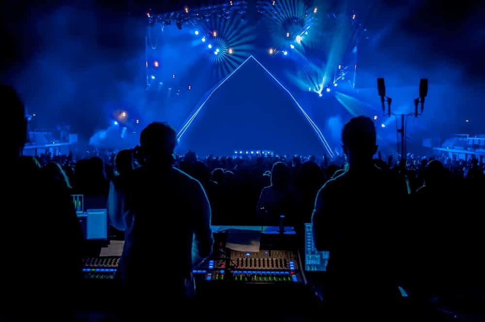 Rock Concert with Empty Stage