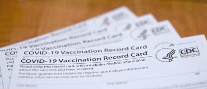 COVID vaccine card