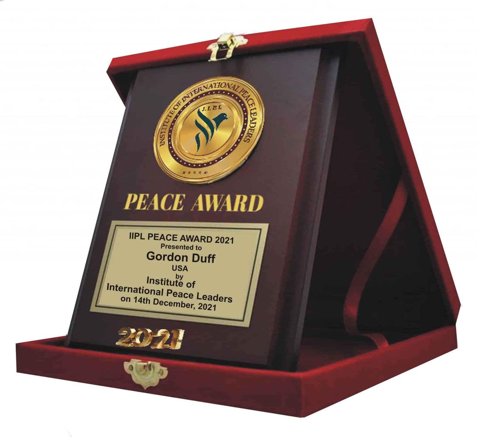 design peace award Gordon duff